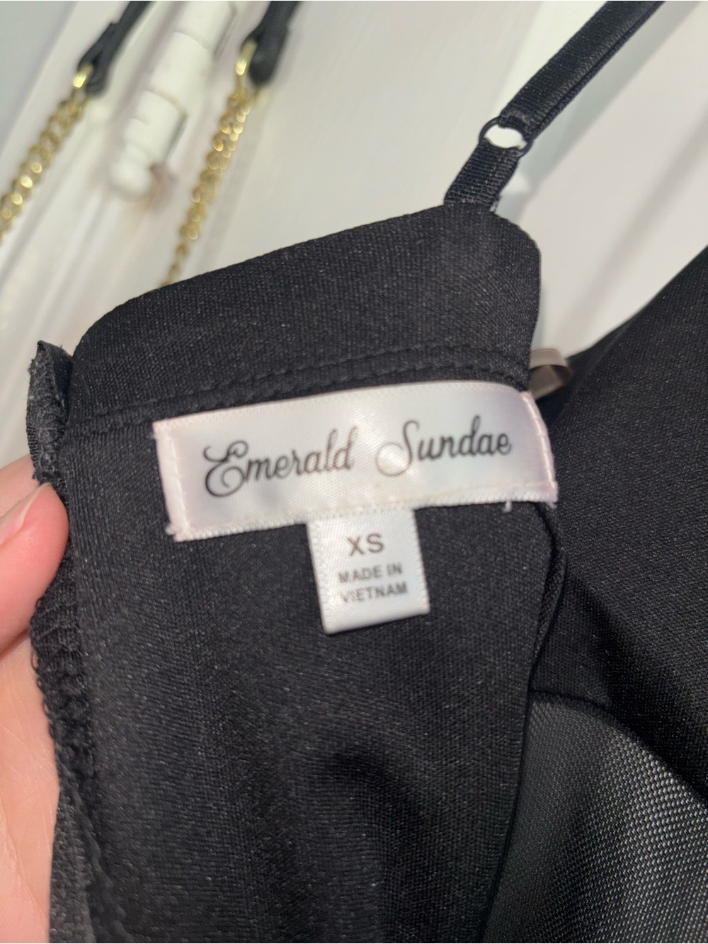 Emerald Sundae Black Cocktail Dress